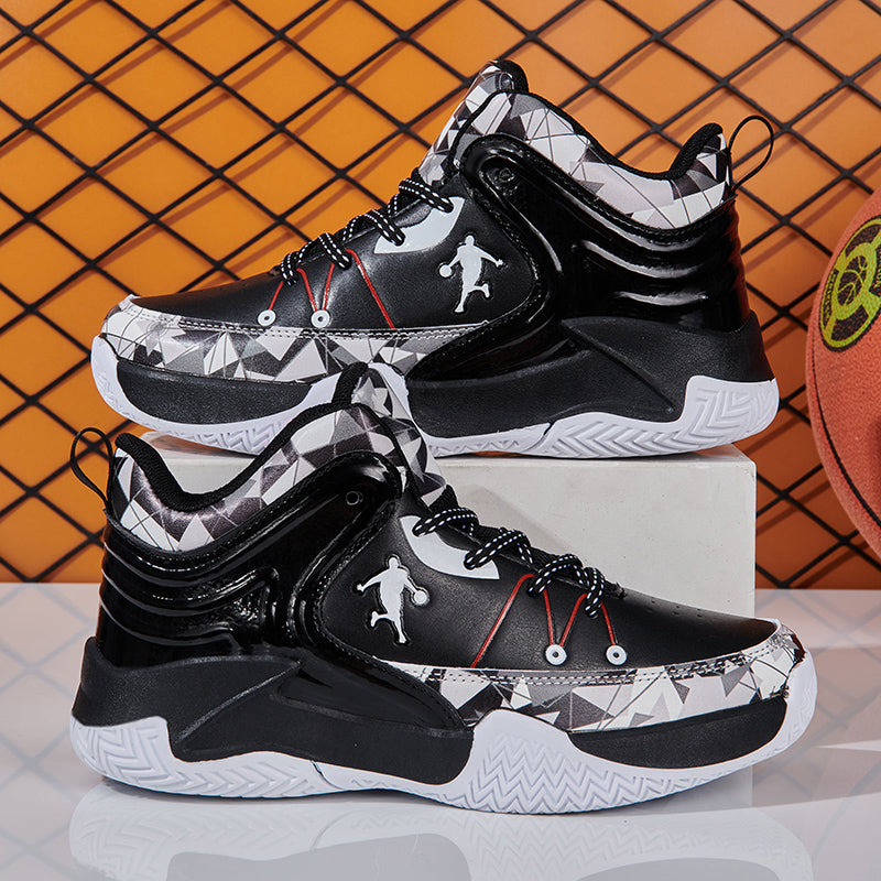 Kids basketball sneakers by The Clothing Company Sydney, comfortable and breathable shoes for boys and girls, suitable for sports and play.