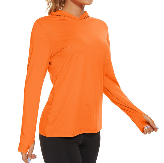 Summer UV/Sun Protection Outdoor Hooded T-shirt Women's Hoodie Shirt UPF 50+ Long Sleeve Fishing Hiking Athletic Shirts The Clothing Company Sydney