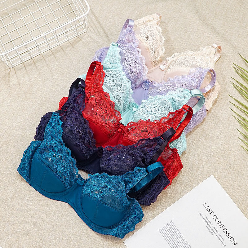 Seamless plus size lace push-up bralette from The Clothing Company Sydney, backless design, crop top style lingerie for women.