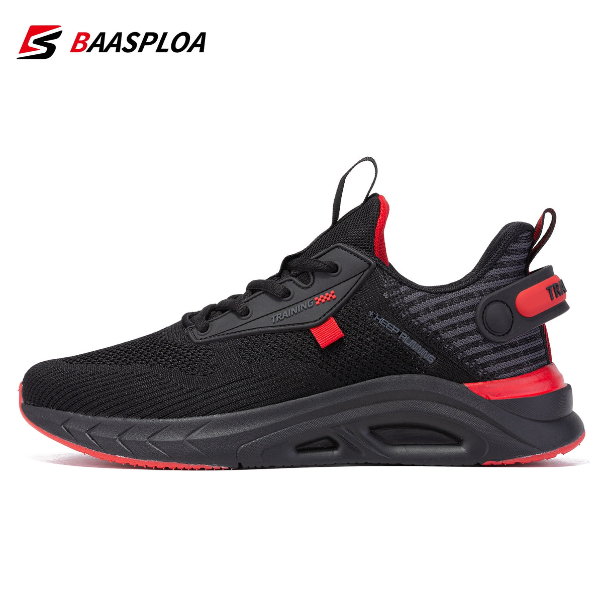 Men's breathable running shoes by The Clothing Company Sydney featuring casual style, light shock absorption, and tennis shoe design.