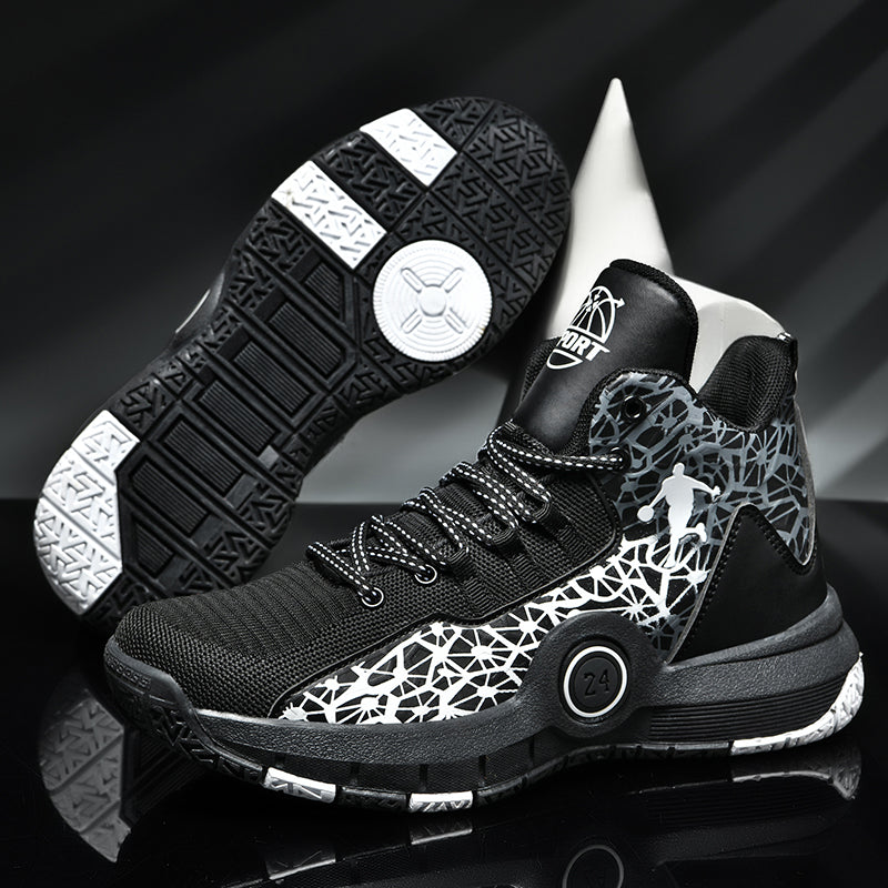 Kids basketball sneakers from The Clothing Company Sydney, comfortable breathable shoes for boys and girls, ideal for sports and play.