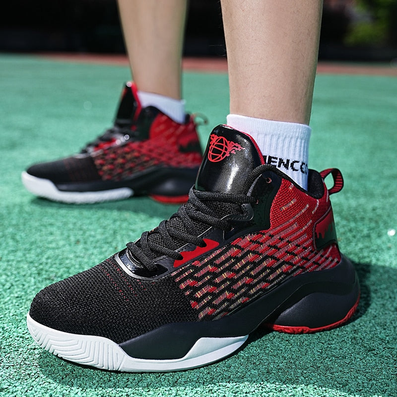 Men's high top basketball sneakers by The Clothing Company Sydney, outdoor trainers with stylish design and durable footwear features.