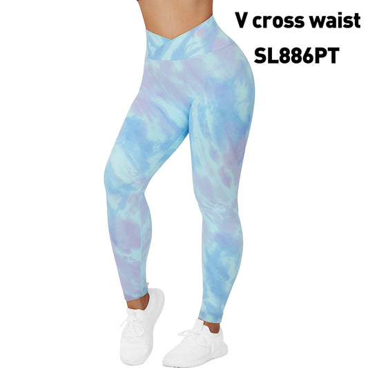 Tie Dye Fitness Legging Woman Push Up Workout Sport Leggings Scrunch Butt Outfit Gym Seamless Legging Pants The Clothing Company Sydney