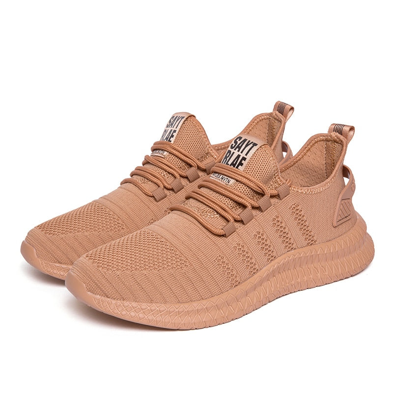 Men's breathable mesh casual sneakers by The Clothing Company Sydney, lightweight outdoor running and walking sport shoes.