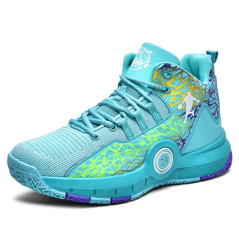 Kids basketball sneakers from The Clothing Company Sydney, breathable and comfortable for boys and girls, ideal for active play.