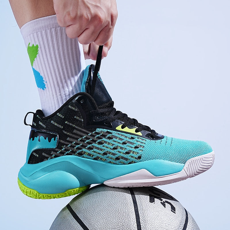 Men's high top basketball sneakers from The Clothing Company Sydney, outdoor trainer shoes with stylish design and supportive fit.