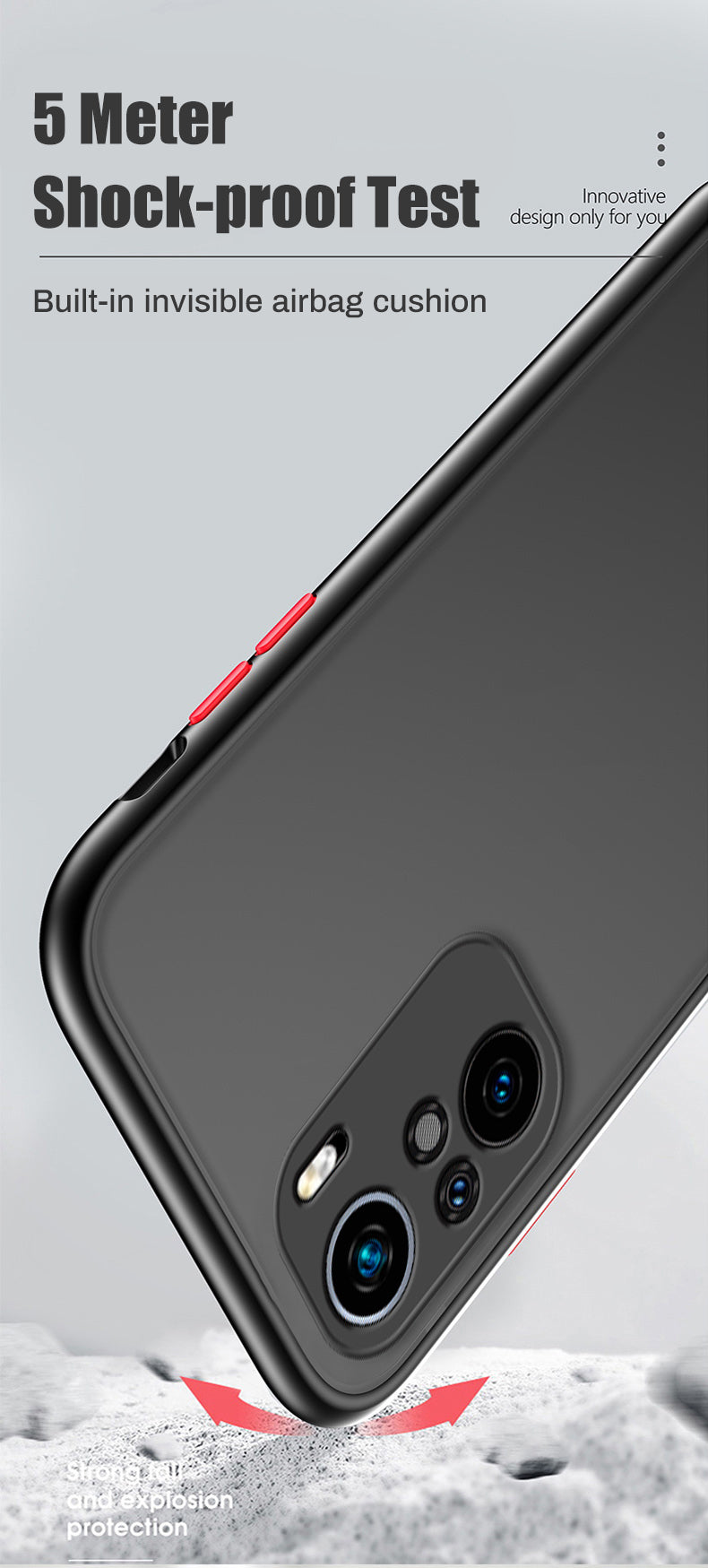 Shockproof matte phone case for Samsung Galaxy and S series, featuring a durable armor bumper cover by The Clothing Company Sydney.