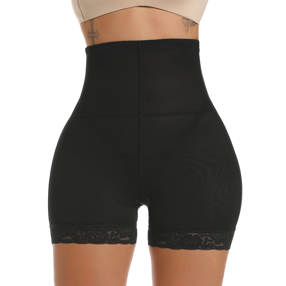 Women's high waist seamless shapewear with padded butt enhancer, hip lifting design, and body-shaping boyshort style from The Clothing Company Sydney.