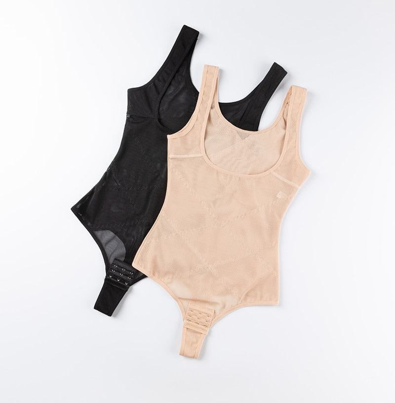 1 Piece Mesh Bodysuit Seamless Full Body Shaper Waist Tummy Control Underwear Underbust Corset Shapewear The Clothing Company Sydney