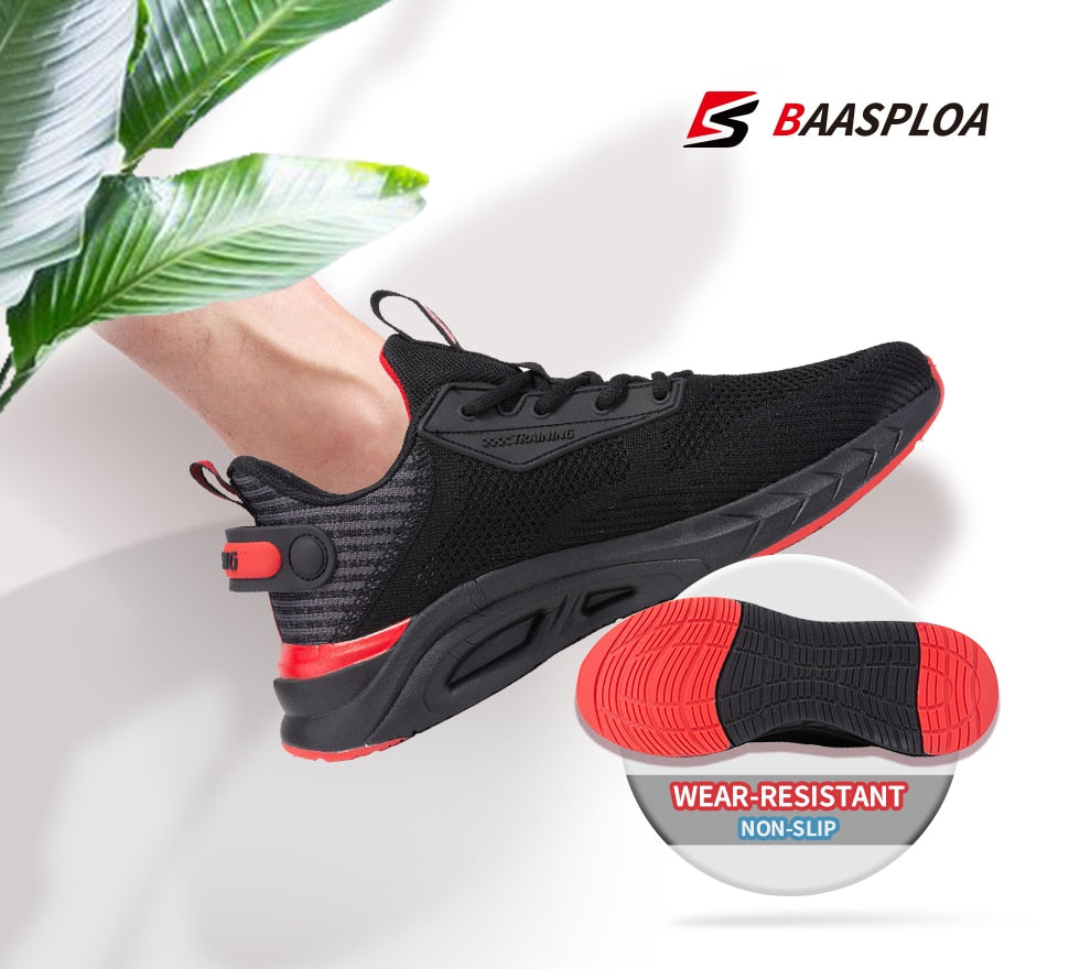 Men's breathable running shoes by The Clothing Company Sydney, casual sneakers with light shock absorption and tennis shoe style.