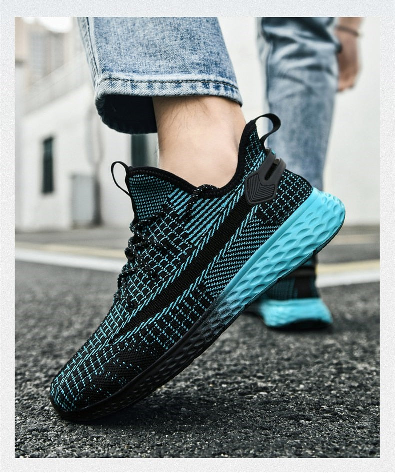 Men's breathable mesh sneakers by The Clothing Company Sydney, lightweight and comfortable running sport shoes for men and women.
