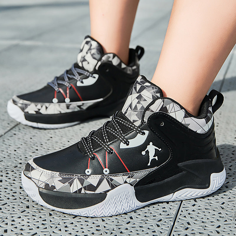 Kids basketball sneakers from The Clothing Company Sydney, comfortable and breathable shoes for boys and girls, suitable for active play.