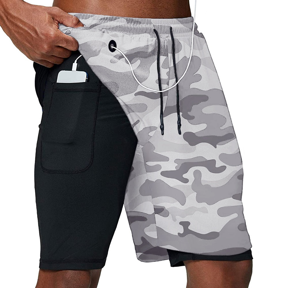 Men's Running Shorts Fitness Gym Training Sports Shorts Quick Dry Workout Gym Sport Jogging Double Deck Summer Shorts The Clothing Company Sydney