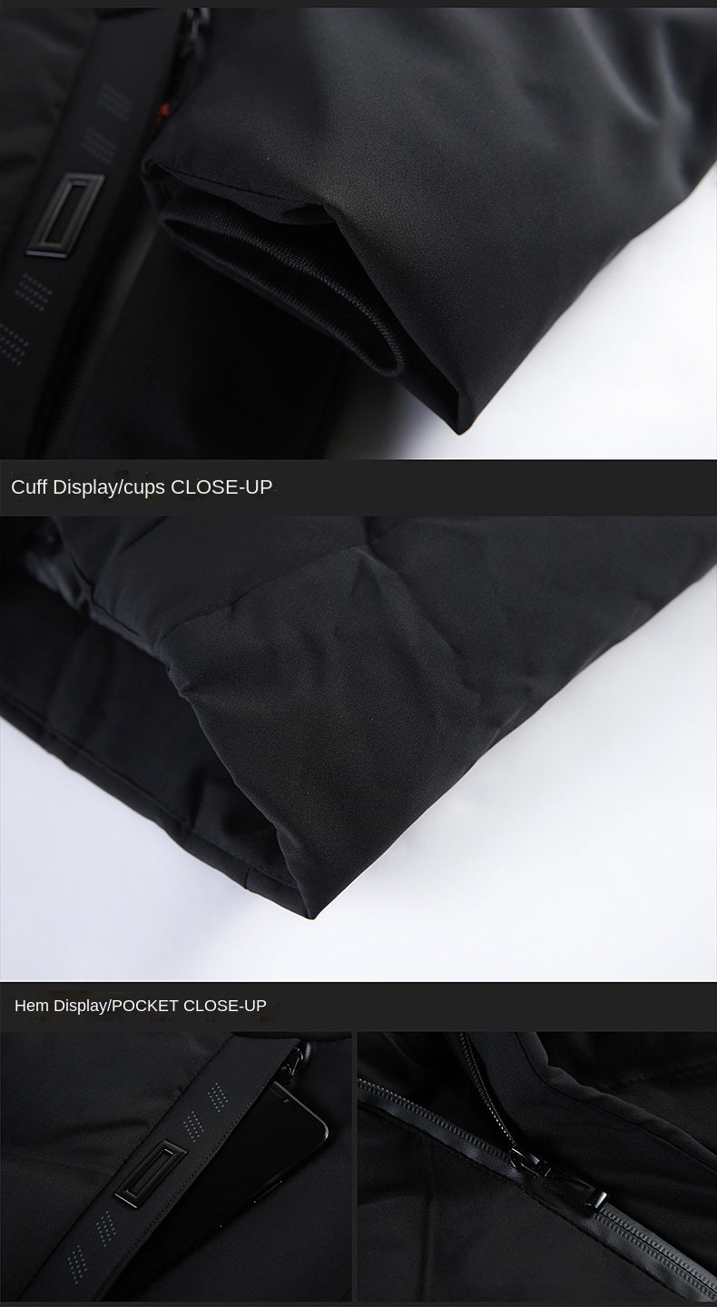 Brand Hooded Casual Fashion Long Thicken Outwear Parkas Jacket Men Winter Windbreaker Coats Men Clothing The Clothing Company Sydney