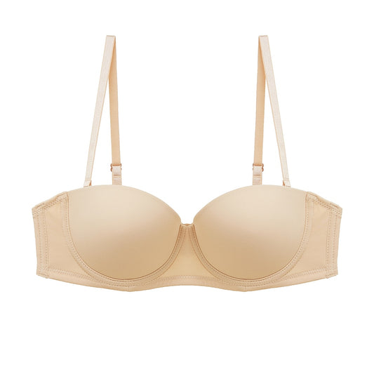 Strapless Seamless Bra 1/2 Cup Underwear Invisible Bralette Detachable Shoulder Strap Lingerie The Clothing Company Sydney