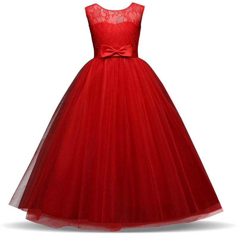 Kid Wedding Dresses for Girls Elegant Flower Princess Long Gown Baby Girl Christmas Dress Size 6 12 14 Years The Clothing Company Sydney