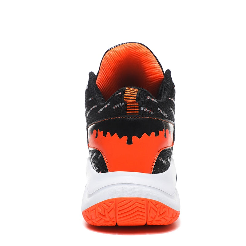 Men's boys basketball shoes by The Clothing Company Sydney, high-top sneakers with outdoor design and sporty trainer style.