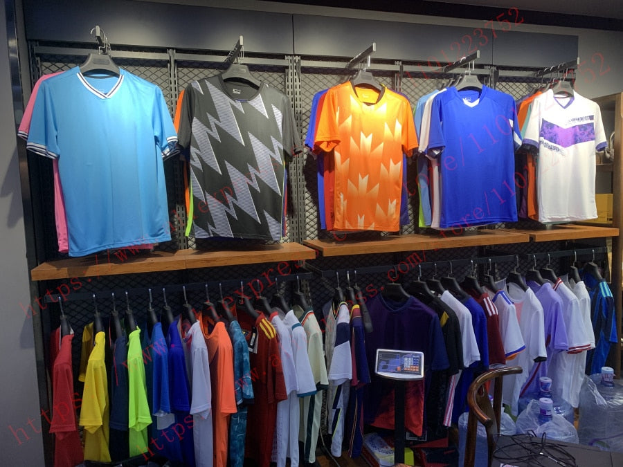 Adult kids football jersey and shorts set by The Clothing Company Sydney, featuring a sports uniform for boys and girls.