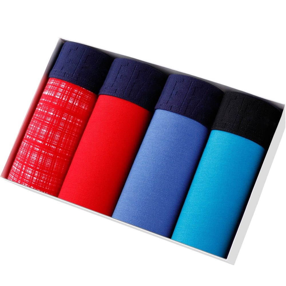 4 Pack Set Men's Boxer Shorts Soft Boxers Panties Underpants Male Cotton Trunks Underwear Boxershorts The Clothing Company Sydney