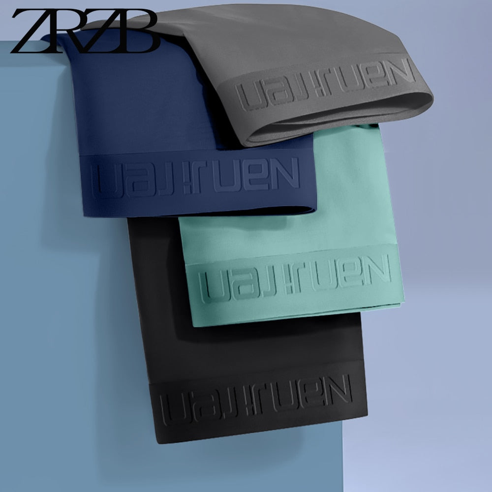 Four men's breathable boxer briefs from The Clothing Company Sydney, antibacterial, comfortable trunks in a pack.