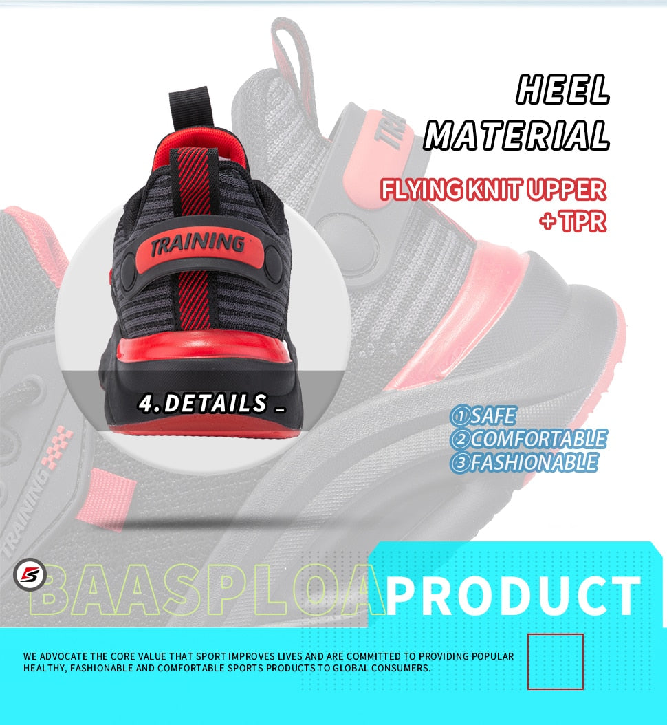 Men's breathable running shoes by The Clothing Company Sydney, lightweight casual sneakers with shock absorption and tennis shoe design