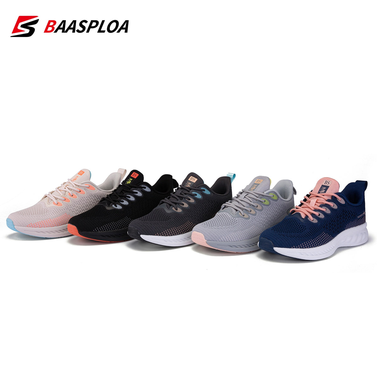 Women's light knit running shoes by The Clothing Company Sydney, featuring breathable fabric and comfortable athletic design.