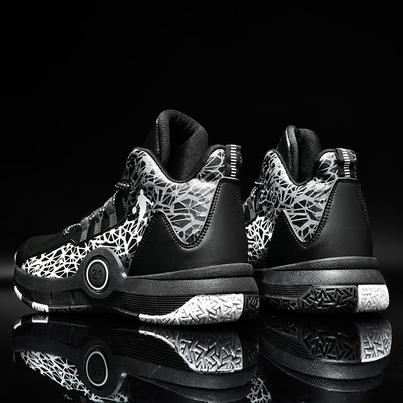 Kids basketball sneakers by The Clothing Company Sydney, breathable and comfortable shoes for boys and girls, suitable for students.