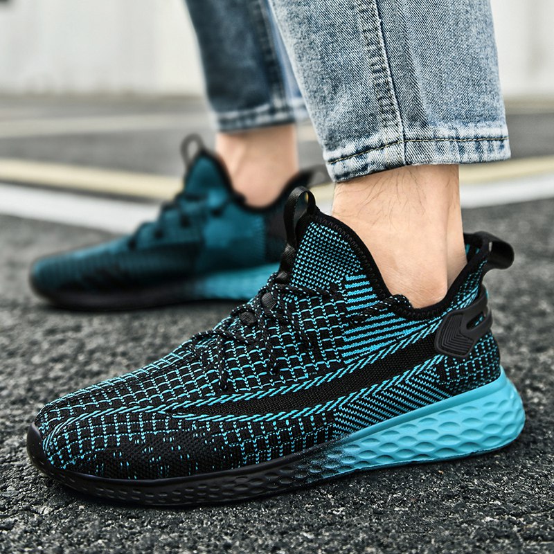 Men's breathable mesh sneakers by The Clothing Company Sydney, lightweight running sport shoes with soft comfort and unisex design.