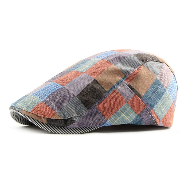 Fashion men's and women's beret cap by The Clothing Company Sydney, flat newsboy style for golf, driving, and sun protection.