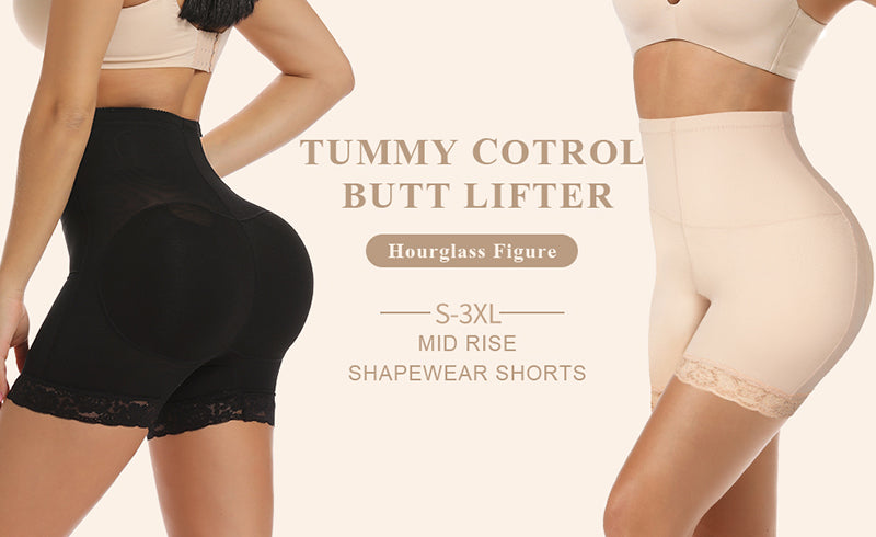 Women's shapewear from The Clothing Company Sydney featuring high waist, seamless butt lifter and hip enhancer padded underwear.