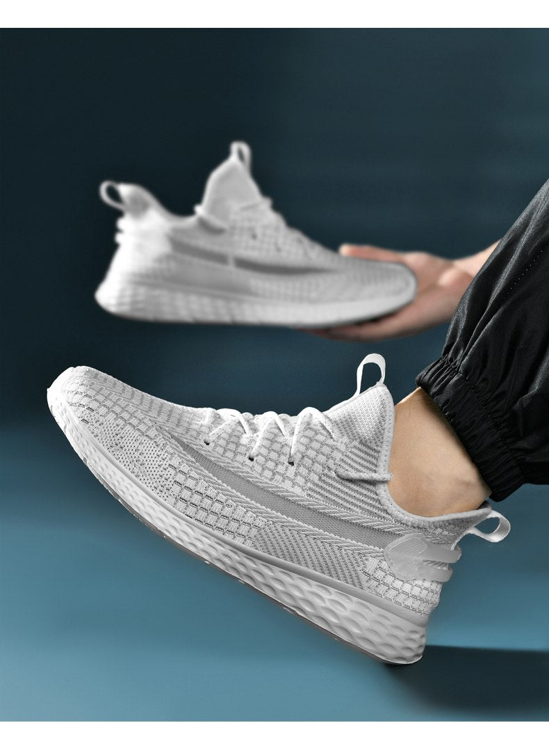 Men's breathable mesh sneakers by The Clothing Company Sydney, lightweight athletic running shoes with soft comfort for sport.