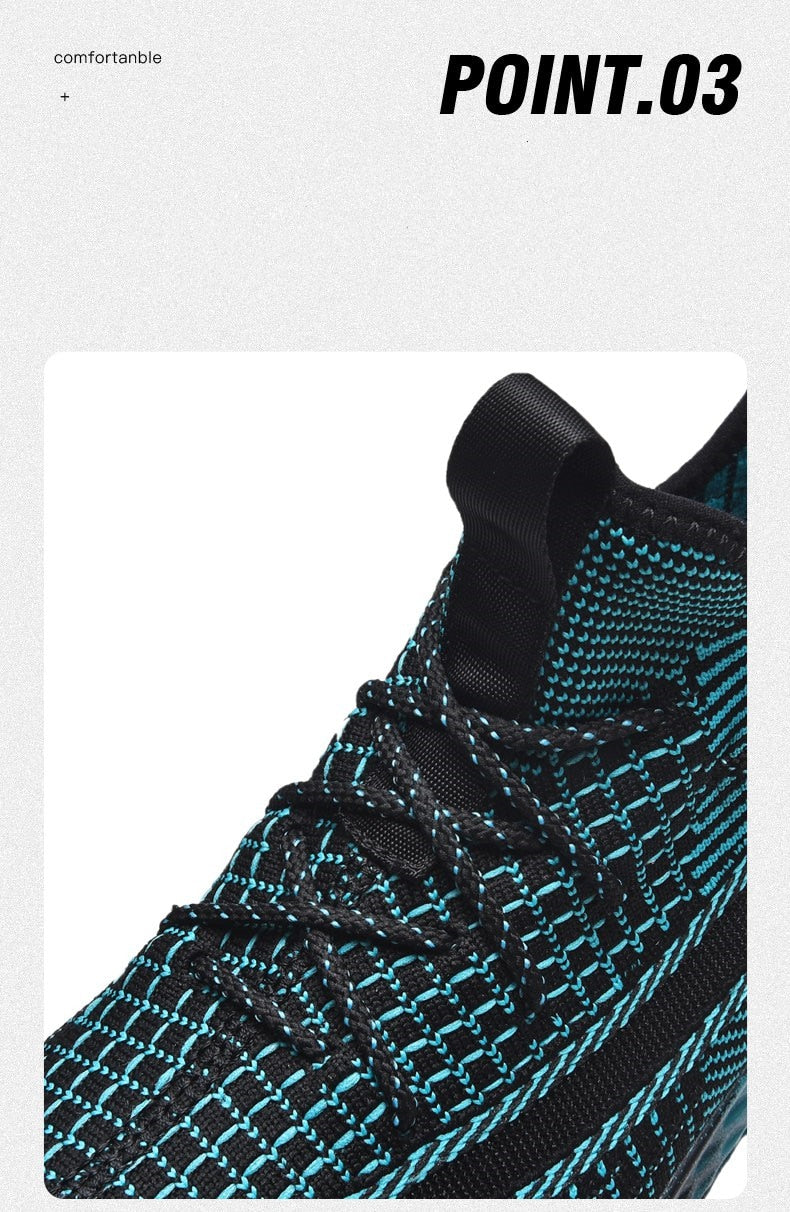Men's breathable mesh sneakers by The Clothing Company Sydney, lightweight sport shoes for running and athletic activities.