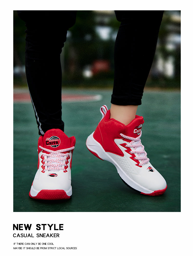 Kids basketball sneakers by The Clothing Company Sydney, breathable and comfortable student shoes for boys and girls.