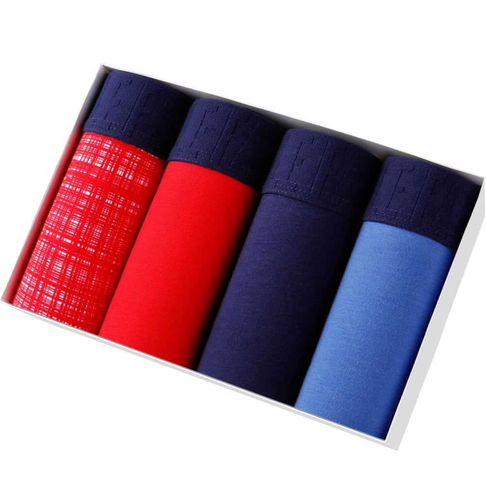 4 Pack Set Men's Boxer Shorts Soft Boxers Panties Underpants Male Cotton Trunks Underwear Boxershorts The Clothing Company Sydney