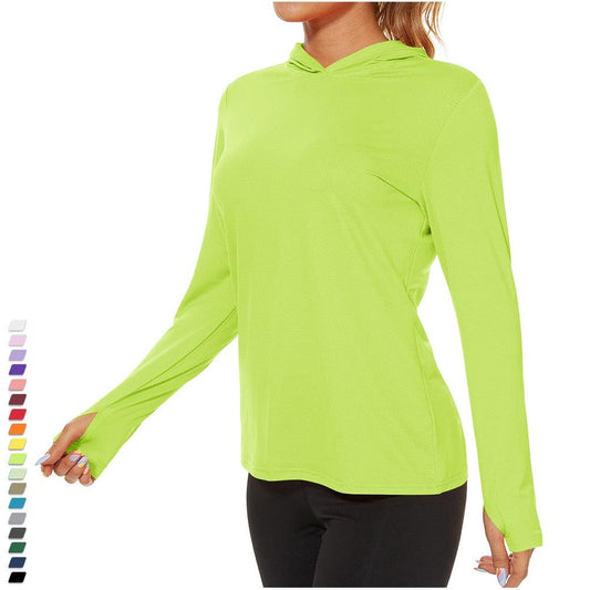 Summer UV/Sun Protection Outdoor Hooded T-shirt Women's Hoodie Shirt UPF 50+ Long Sleeve Fishing Hiking Athletic Shirts The Clothing Company Sydney