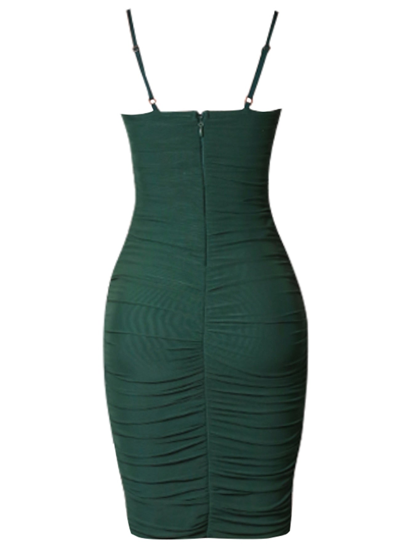 Spaghetti Strap Green Bandage Dress Summer Night Club V Neck Draped Evening Celebrity Party Dresses Outfits The Clothing Company Sydney