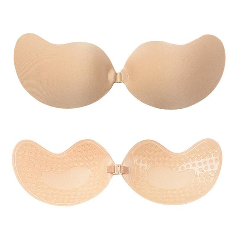 Silicone chest stickers lift-up bra by The Clothing Company Sydney, self-adhesive, strapless, invisible cover for sexy breast petals