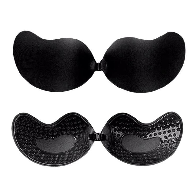 Silicone chest stickers and self-adhesive strapless lift-up bra from The Clothing Company Sydney, with invisible cover and sexy breast petals.