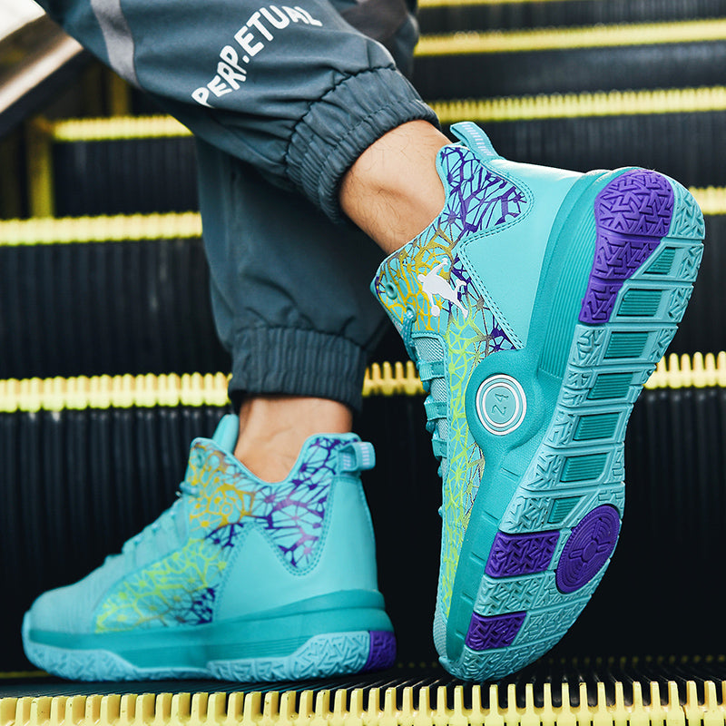 Kids basketball sneakers by The Clothing Company Sydney, breathable and comfortable student shoes for boys and girls.