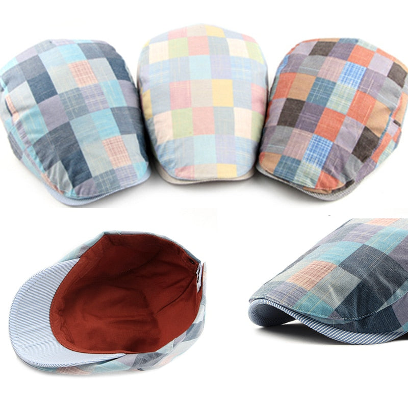 Fashion men's and women's beret cap by The Clothing Company Sydney, stylish flat ivy newsboy golf driving sun hat.