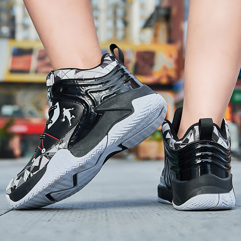 Kids basketball sneakers by The Clothing Company Sydney, breathable and comfortable student shoes for boys and girls.