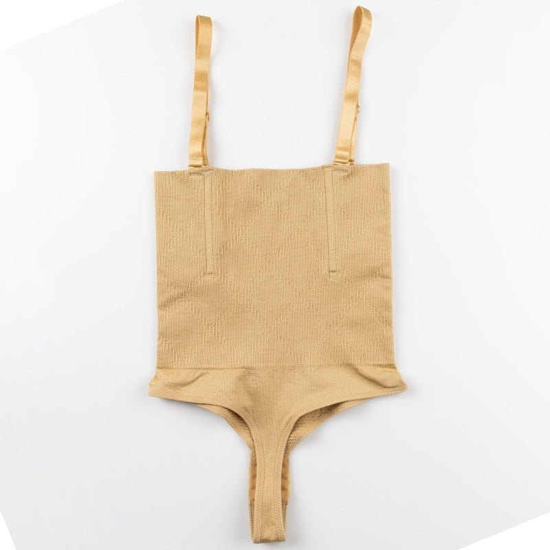 Seamless open-bust shapewear thong waist trainer corset by The Clothing Company Sydney, designed to contour and shape the body.
