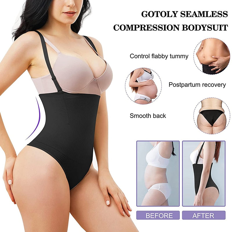 Seamless body shapewear thong waist trainer corset with open bust, undergarment, and body shaper from The Clothing Company Sydney.
