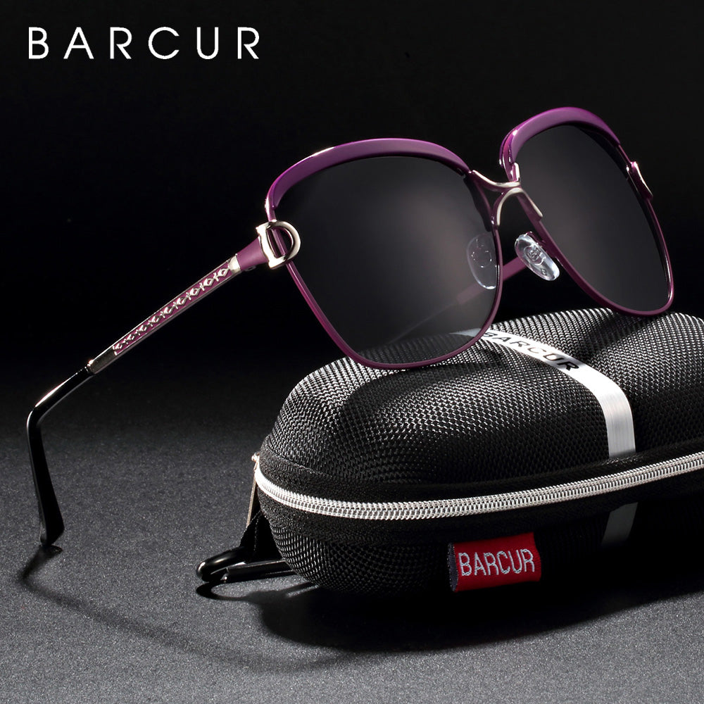 Polarized ladies round sunglasses with gradient lenses and square shape, luxury eyewear by The Clothing Company Sydney.