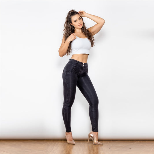Melody Stretch Boyfriend Jean Straight Leg Jeans Women's Denim Skinny Black Pants Hip Capris Pencil Jeggings Push Up Pants The Clothing Company Sydney