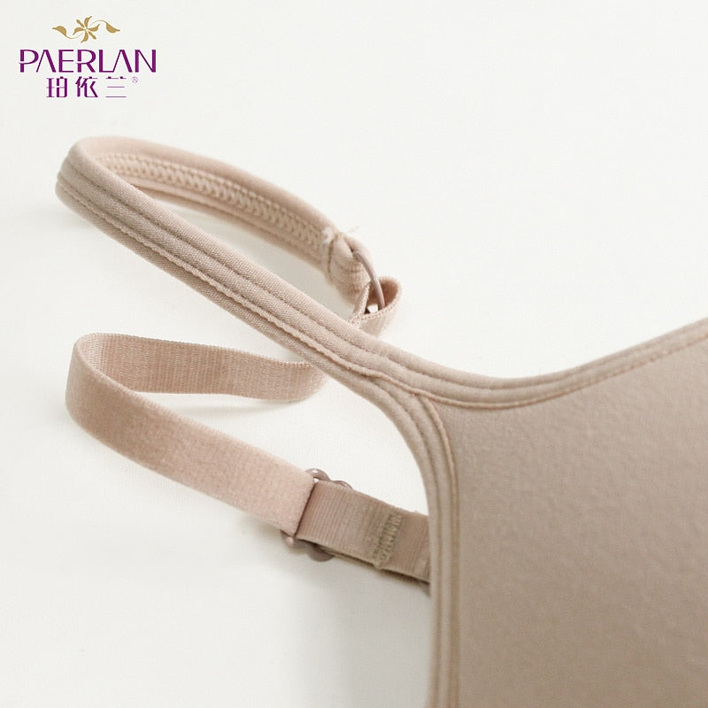 Seamless wire-free women's push-up bra with small cups, back closure, and two-row design from The Clothing Company Sydney.