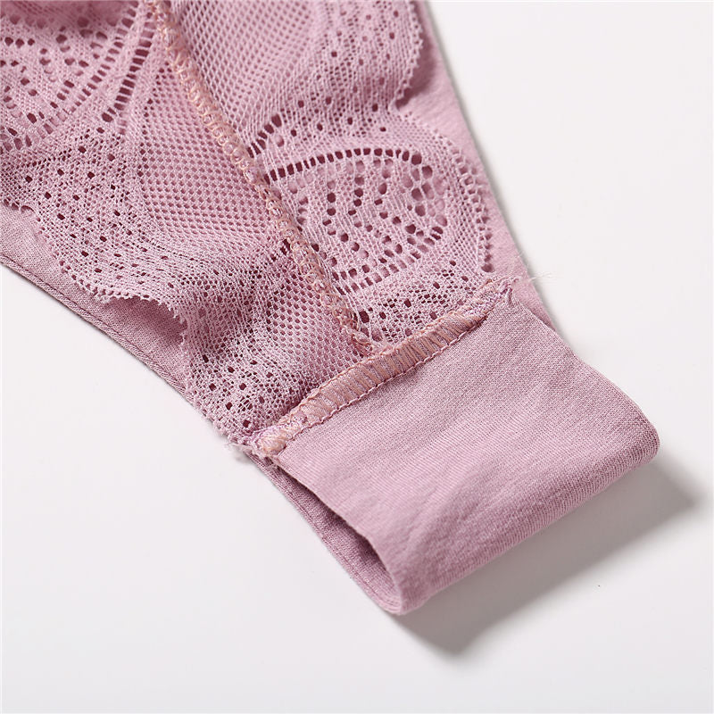 Three pack of Cotton G-string lace underwear with floral design from The Clothing Company Sydney, showcasing comfortable lingerie.