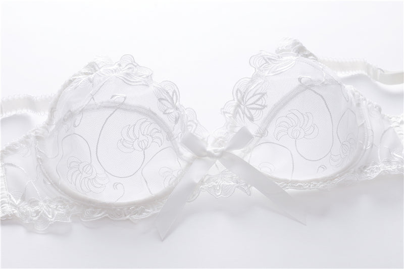 Large size floral lace lingerie bra set with underwire, stylish and comfortable for ladies from The Clothing Company Sydney.
