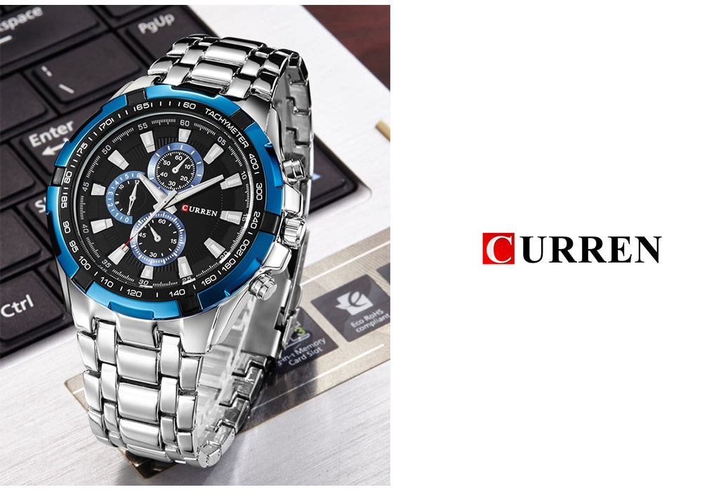 Men's quartz military sports watch by TopBrand, waterproof analog watch with army-inspired design from The Clothing Company Sydney.