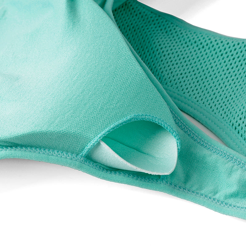Breathable, padded sports bra from The Clothing Company Sydney with shockproof design for gym, running, and yoga workouts.